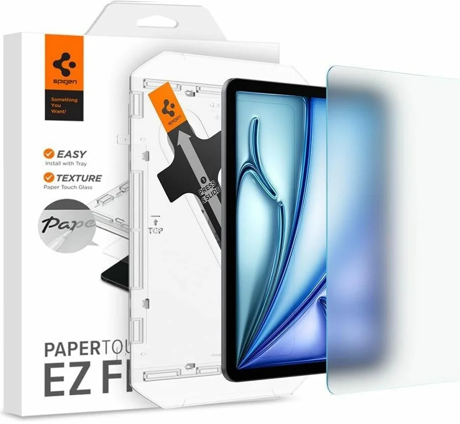 Spigen Paper Touch Apple iPad Air 11 (24/25) Screen Protector met Montageframe afbeelding 1