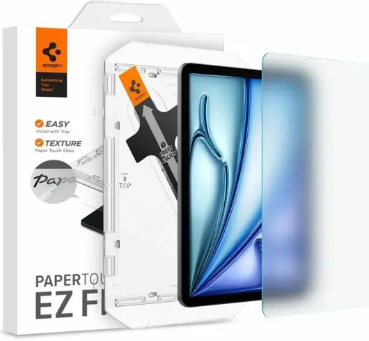 Spigen Paper Touch Apple iPad Air 11 (24/25) Screen Protector met Montageframe afbeelding 1