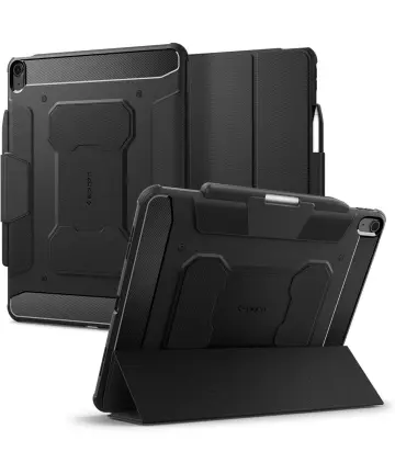 Spigen Rugged Armor Pro Apple iPad Air 13 (24/25) Hoes Book Case Zwart Hoesjes