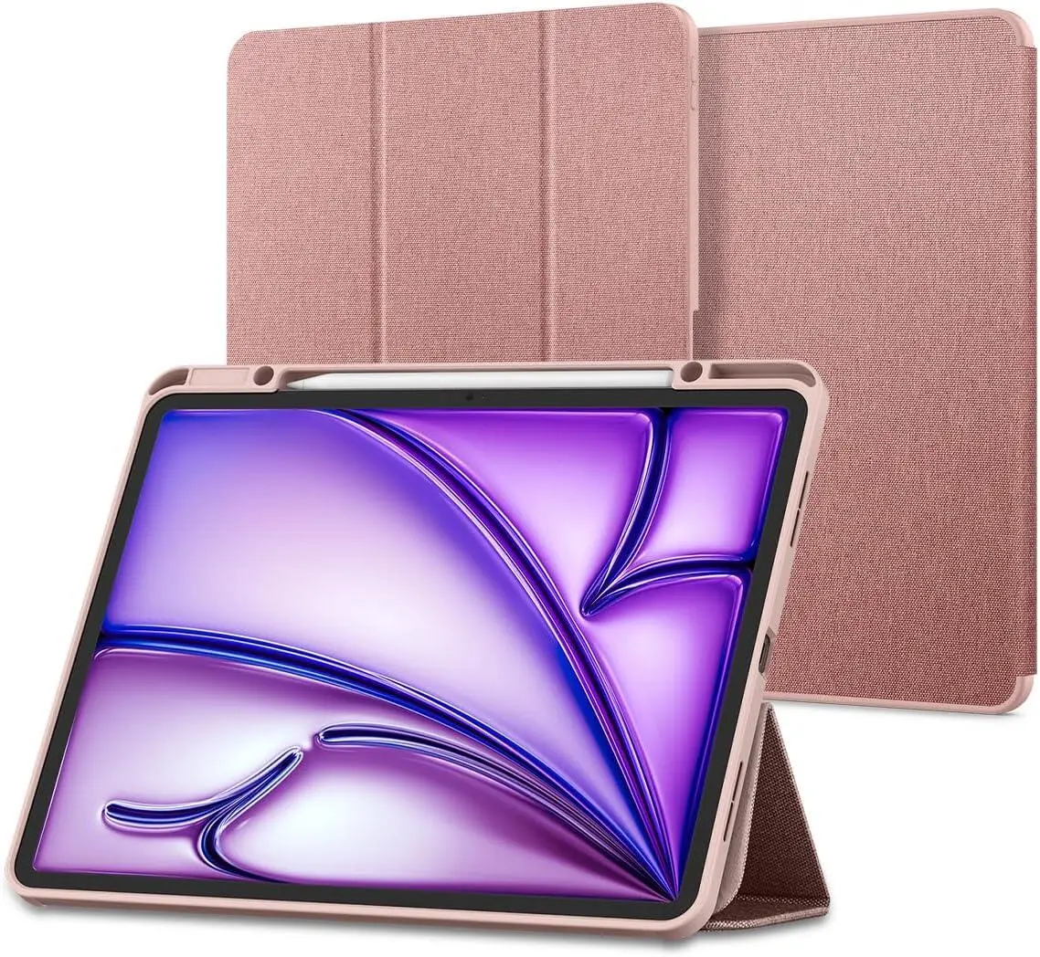 Spigen Urban Fit Apple iPad Air 13 (24/25) Hoes Book Case Roze afbeelding 1
