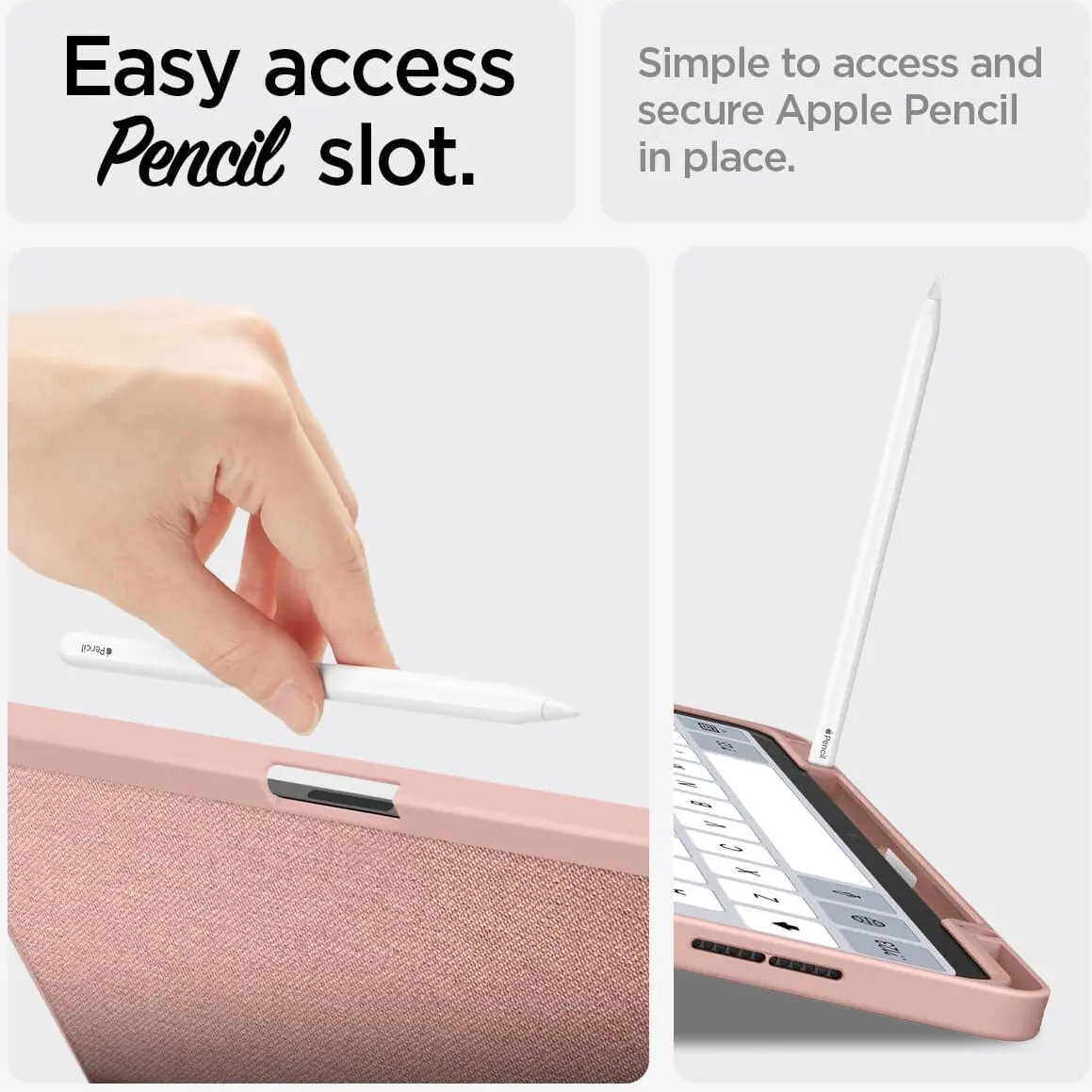 Spigen Urban Fit Apple iPad Air 13 (24/25) Hoes Book Case Roze afbeelding 5