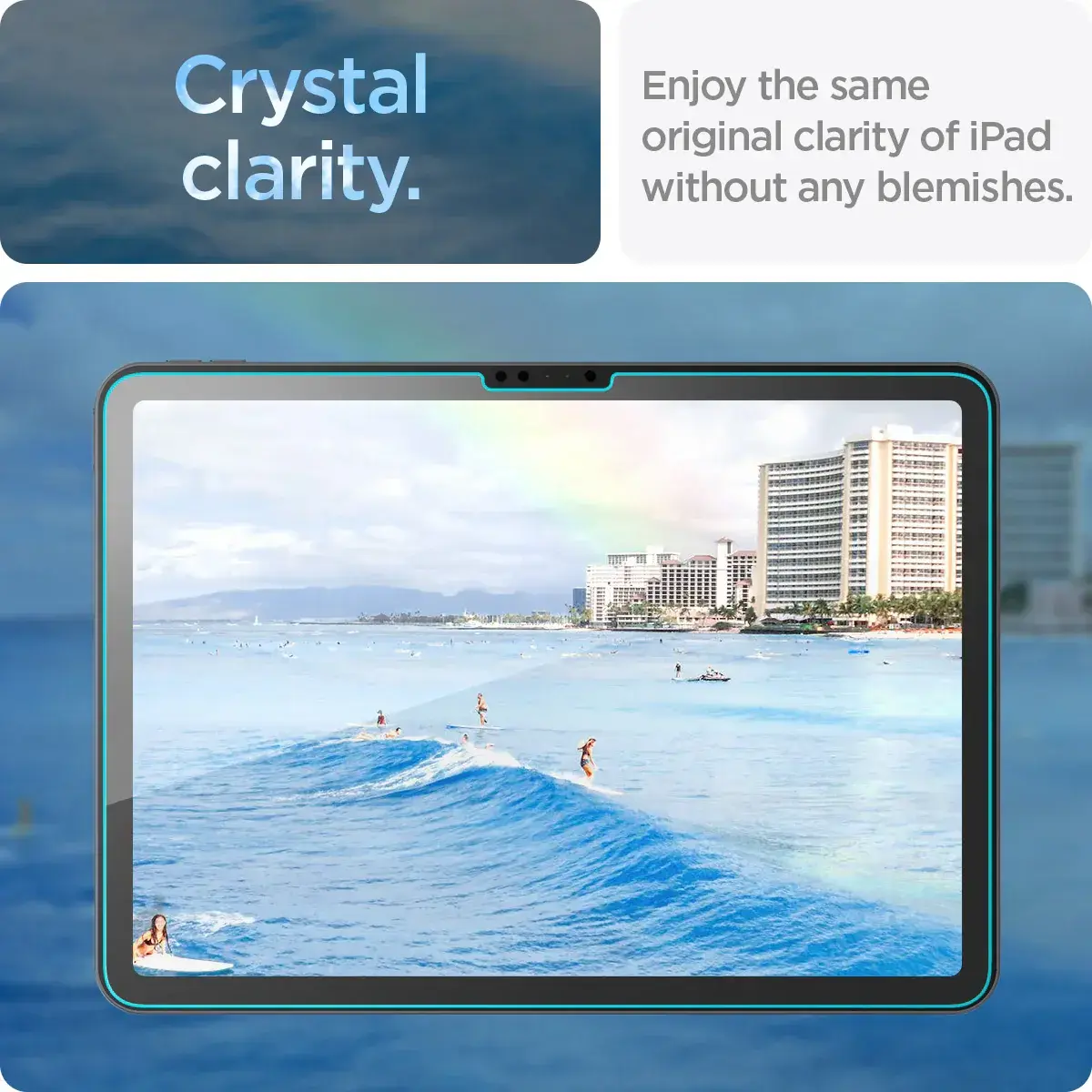 Spigen EZ Fit GLAS.tR Apple iPad Air 11 (24/25) Screen Protector 1-Pack afbeelding 6