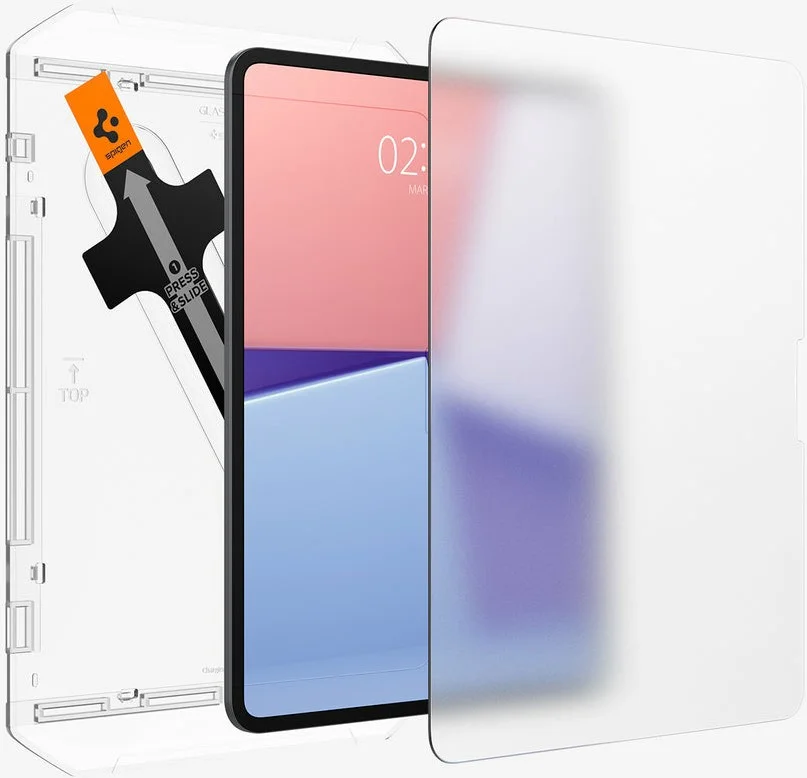 Spigen Paper Touch Apple iPad Pro 13 (2024) Screen Protector met Montageframe afbeelding 2