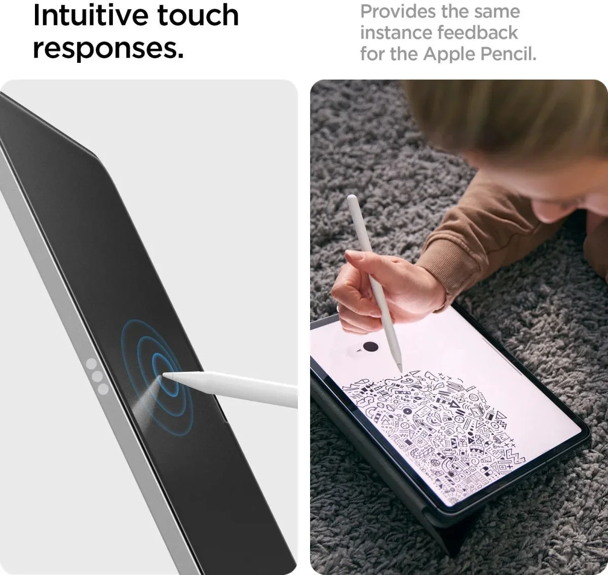 Spigen Paper Touch Apple iPad Pro 13 (2024) Screen Protector met Montageframe afbeelding 3