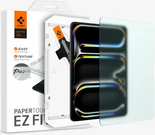 Spigen Paper Touch Apple iPad Pro 13 (2024) Screen Protector met Montageframe afbeelding 1