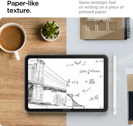 Spigen Paper Touch Apple iPad Pro 13 (2024) Screen Protector met Montageframe afbeelding 4