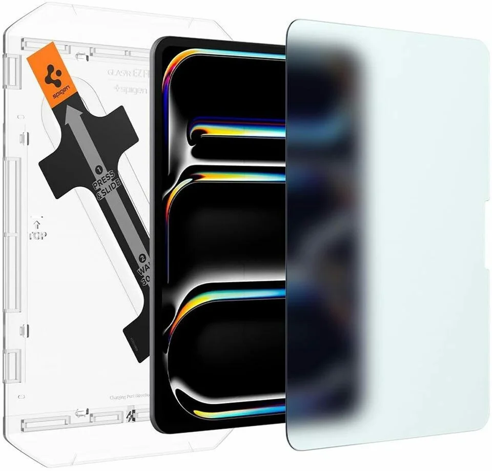 Spigen Paper Touch Apple iPad Pro 11 (2024) Screen Protector met Montageframe afbeelding 2