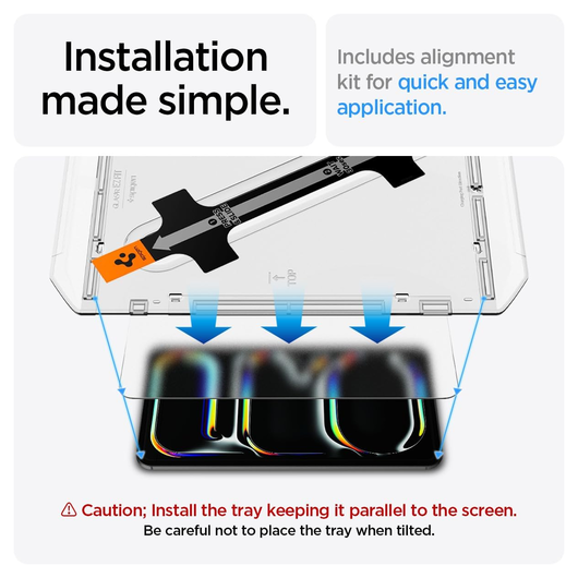 Spigen Paper Touch iPad Pro 11 (2024/2025) Screen Protector met Montageframe afbeelding 4