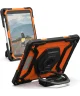 UAG Plasma iPad 10.2 (2021/2020) Hoes Ingebouwde Screen Protector Zwart Oranje