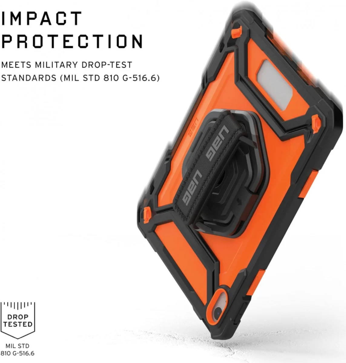 UAG Plasma iPad 11 (2025)/10.9 (2022) Hoes met Ingebouwde Screenprotector Oranje afbeelding 5