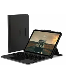 Urban Armor Gear iPad 10.9 (2022) Toetsenbord Hoes met Trackpad Zwart