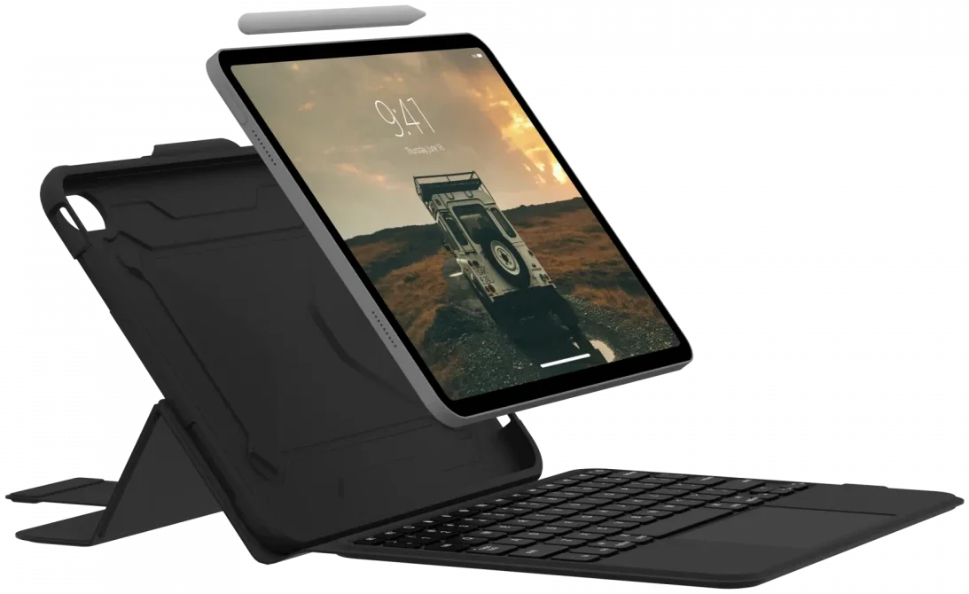 UAG Apple iPad 11 (2025) / 10.9 (2022) Toetsenbord Hoes met Trackpad Zwart afbeelding 2