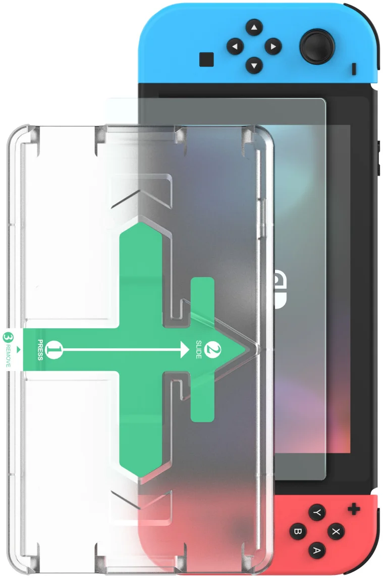 Rosso Nintendo Switch Tempered Glass Screen Protector met Installatietray afbeelding 8