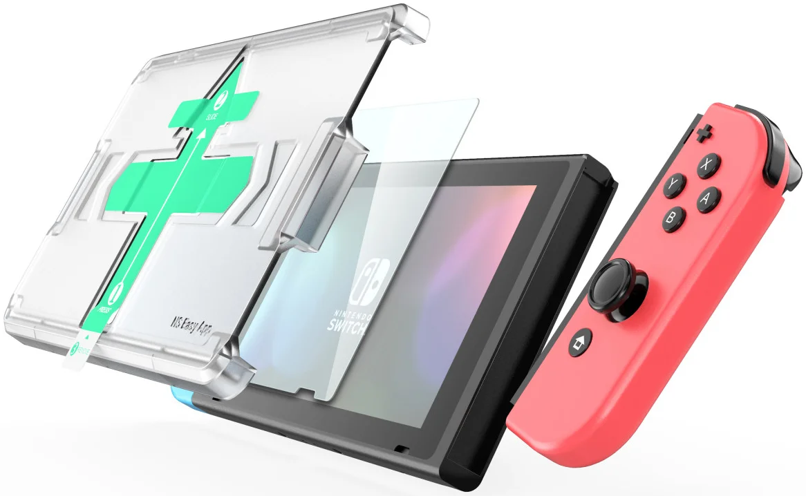 Rosso Nintendo Switch Tempered Glass Screen Protector met Installatietray afbeelding 10