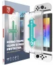 Rosso Nintendo Switch OLED Tempered Glass Screen Protector met Installatietray