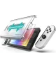 Rosso Nintendo Switch OLED Tempered Glass Screen Protector met Installatietray