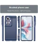 Oppo Reno 11 F Hoesje Geborsteld TPU Flexibele Back Cover Blauw