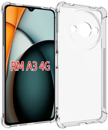 Xiaomi Redmi A3 Hoesje Schokbestendig en Dun TPU Back Cover Transparant Hoesjes