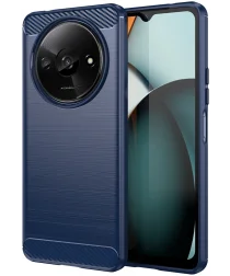 Xiaomi Redmi A3 Hoesje Geborsteld TPU Flexibele Back Cover Blauw