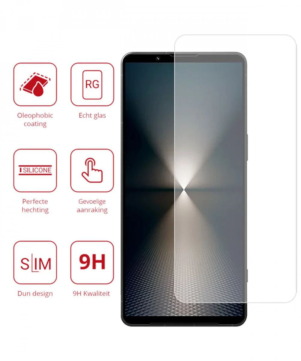 Rosso Sony Xperia 1 VI 9H Tempered Glass Screen Protector afbeelding 2