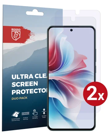 Rosso Oppo Reno 11F Screen Protector Case Friendly Folie Duo Pack Screen Protectors