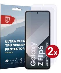 Rosso Samsung Galaxy Z Flip 6 Screen Protector Ultra Clear Duo Pack