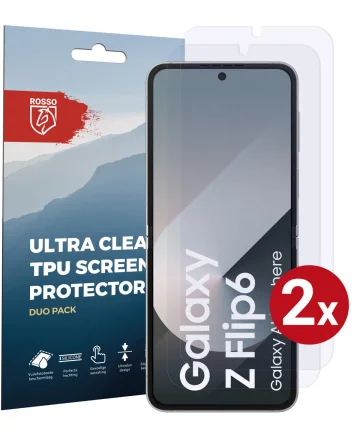 Rosso Samsung Galaxy Z Flip 6 Screen Protector Ultra Clear Duo Pack Screen Protectors