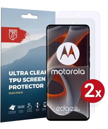 Rosso Motorola Edge 50 Pro Screen Protector Ultra Clear Duo Pack Screen Protectors