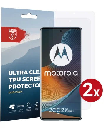 Rosso Motorola Edge 50 Fusion Screen Protector Ultra Clear Duo Pack Screen Protectors