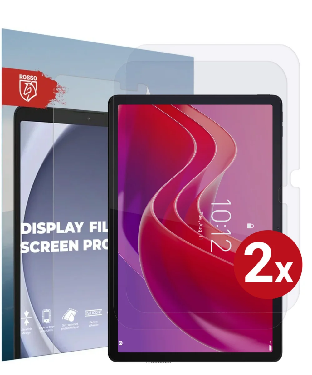 Rosso Lenovo Tab M11 Screen Protector Ultra Clear Folie Duo Pack afbeelding 1