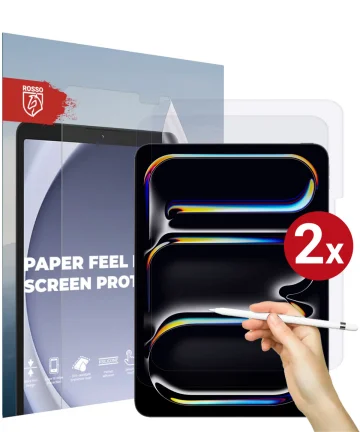 Rosso Apple iPad Pro 11 (2024) Screen Protector Paper Feel Folie Duo Pack Screen Protectors