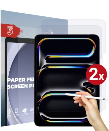 Rosso Apple iPad Pro 13 (2024) Screen Protector Paper Feel Folie Duo Pack Screen Protectors