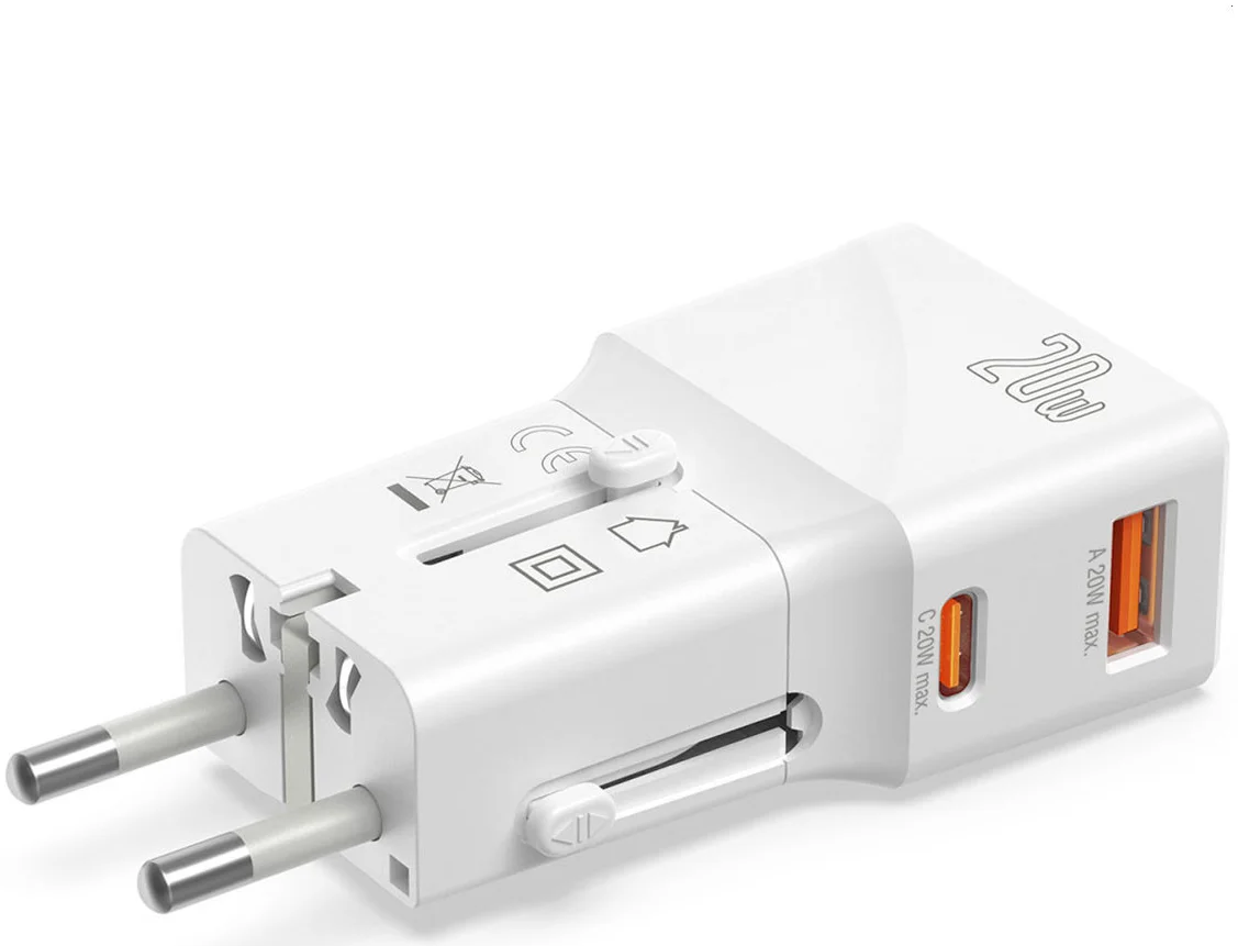 4smarts Universele Wereldstekker US/AUS/UK/EU Fast Charge 20W afbeelding 4