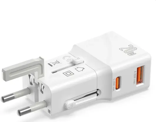 4smarts Universele Wereldstekker US/AUS/UK/EU Fast Charge 20W afbeelding 5