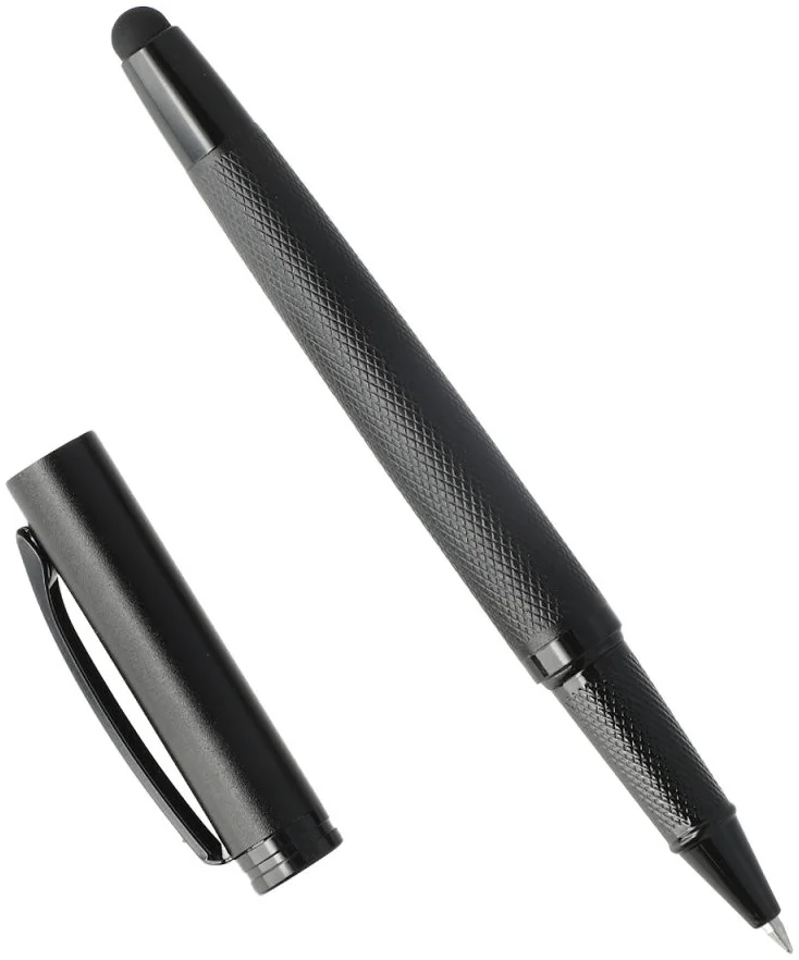 4Smarts 2in1 ErgoRib Stylus Pen Zwart afbeelding 1