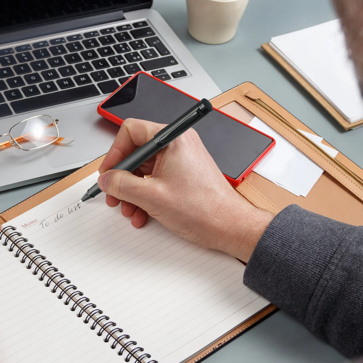 4Smarts 2in1 ErgoRib Stylus Pen Zwart afbeelding 4