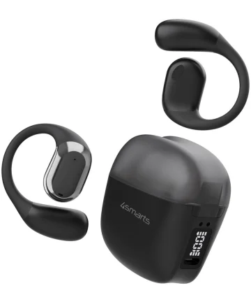 4smarts OWS SkyBuds Draadloze Oordopjes 5.4 Bluetooth Oortjes met Oorhaken Zwart Headsets