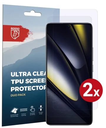 Rosso Xiaomi Poco F6 Screen Protector Case Friendly Folie Duo Pack Screen Protectors