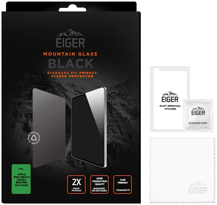 Eiger Mountain Privacy iPad Air 13 (24/25) / Pro 13 (2024) Screen Protector afbeelding 2