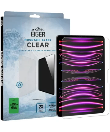 Eiger iPad Air 13 (2024) / iPad Pro 13 (2024) Tempered Glass Case Friendly Screen Protectors