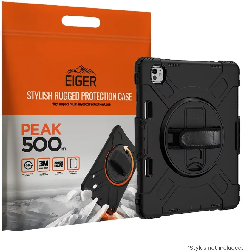 Eiger Peak 500m Apple iPad Pro 11 (2024) Hoes Back Cover Zwart afbeelding 1