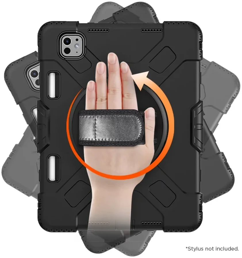 Eiger Peak 500m Apple iPad Pro 11 (2024) Hoes Back Cover Zwart afbeelding 4