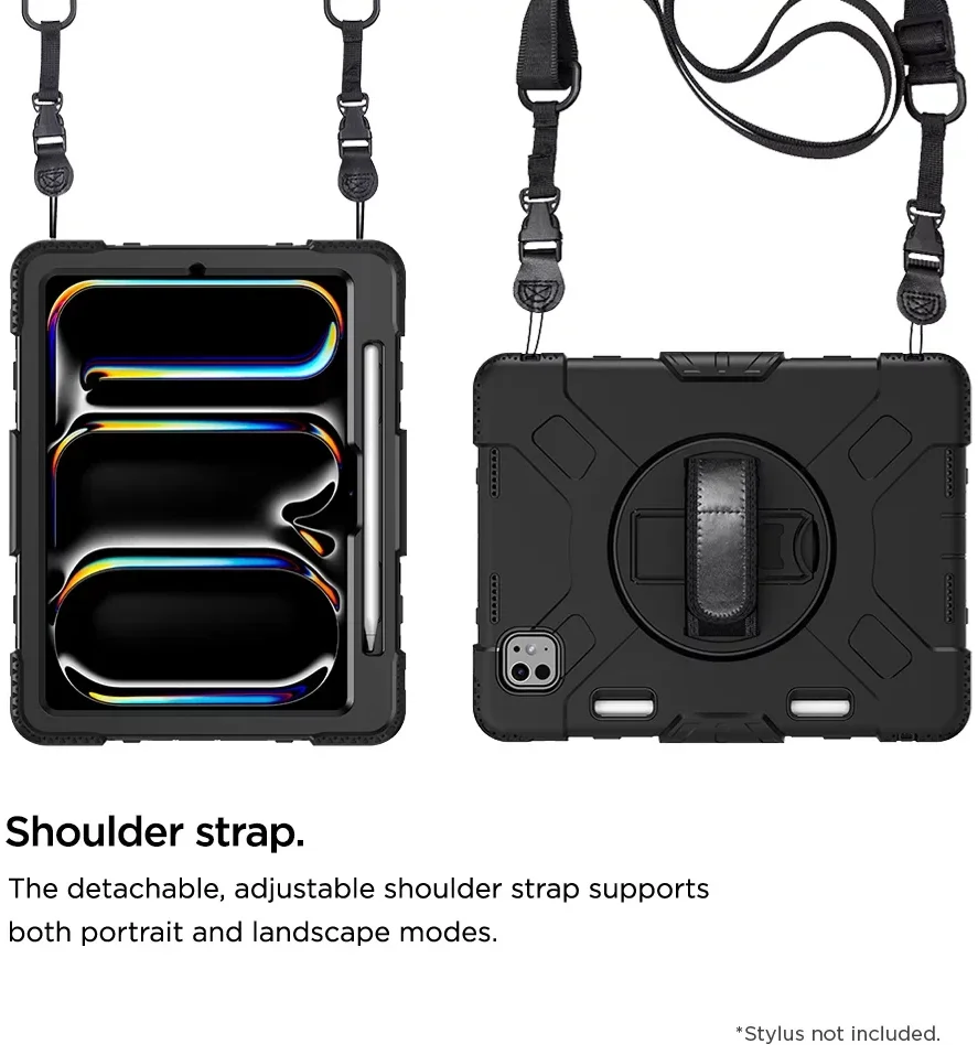 Eiger Peak 500m Apple iPad Pro 11 (2024) Hoes Back Cover Zwart afbeelding 5