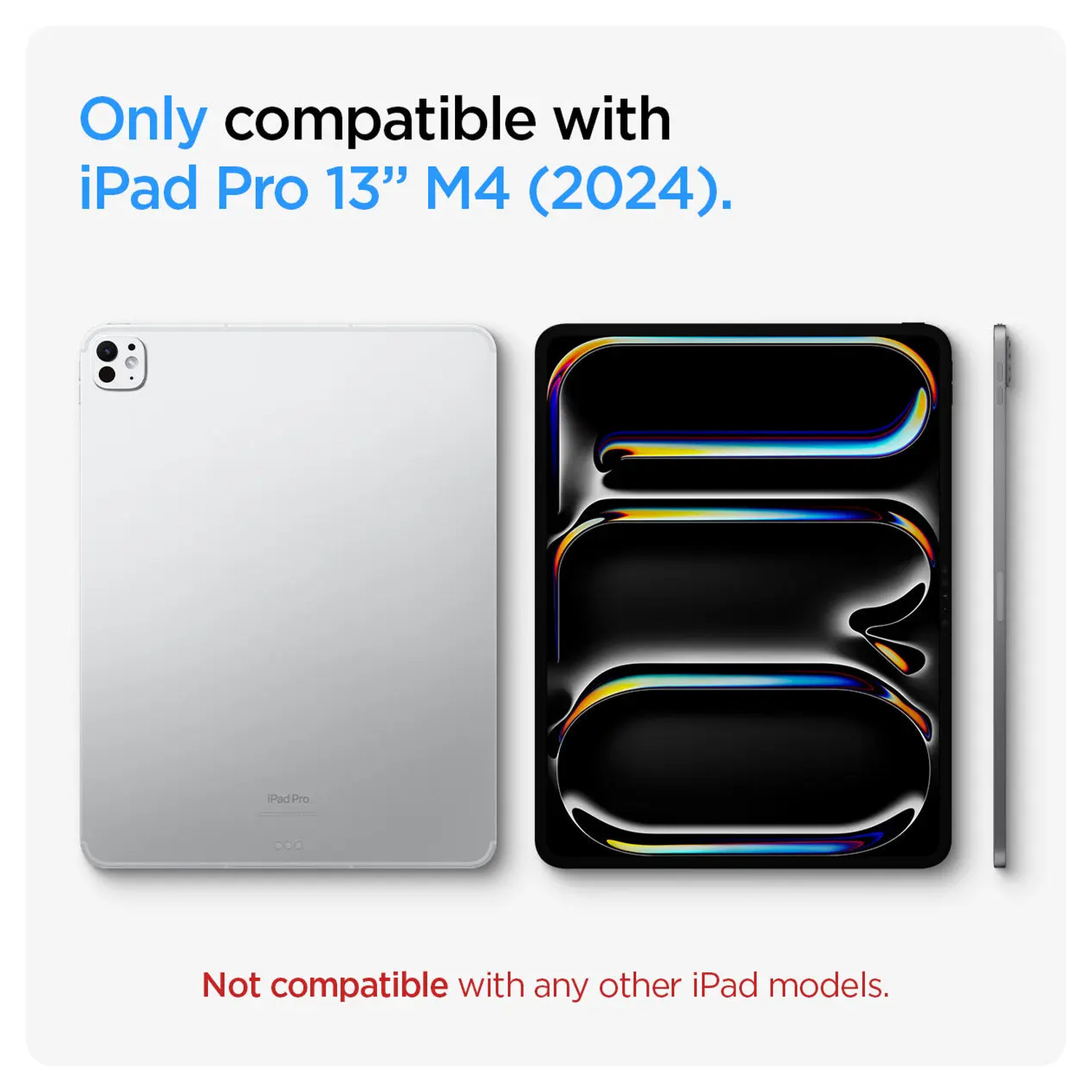 Spigen Glas tR Slim HD Apple iPad Pro 13 (2024) Screen Protector afbeelding 2