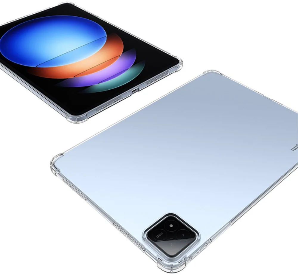 Xiaomi Pad 6S Pro Hoes Schokbestendige TPU Back Cover Transparant afbeelding 3