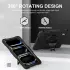 Apple iPad Pro 11 (2024) Hoes Back Cover met Kickstand en Handriem Zwart afbeelding 3