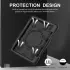 Apple iPad Pro 11 (2024) Hoes Back Cover met Kickstand en Handriem Zwart afbeelding 6