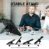 Apple iPad Pro 11 (2024) Hoes Back Cover met Kickstand en Handriem Zwart afbeelding 7