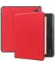 Kobo Libra Colour Hoes Tri-Fold Book Case met Standaard Rood