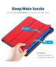 Samsung Galaxy Tab S6 Lite Hoes Tri-Fold Book Case met Standaard Rood